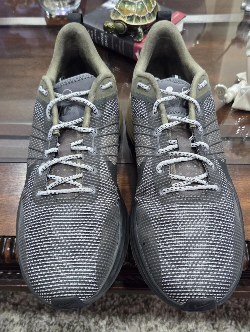 Nike Lunar Roam Men's Running Shoes - Gray/Olive